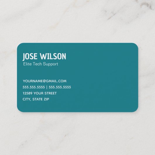 Computerreparatie Visitekaartje (Achterkant)