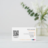 computerreparatiebedrijf | Animatie Eenvoudig wit Visitekaartje (Staand voorkant)