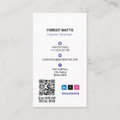 computerreparatiebedrijf | Modern wit portret Visitekaartje (Voorkant)