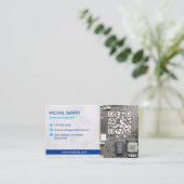 computerreparatiebedrijf | Moederbord barcode Visitekaartje (Staand voorkant)