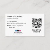 computerreparatiebedrijf | Sparepart White Visitekaartje (Voorkant)