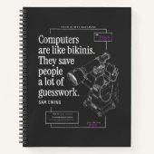 Computers Bikini's Grappige Tech Quote Patent Teke Notitieboek (Voorkant)