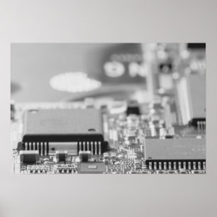 Computer's chip camouflage poster