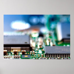 Computer's chip camouflage poster