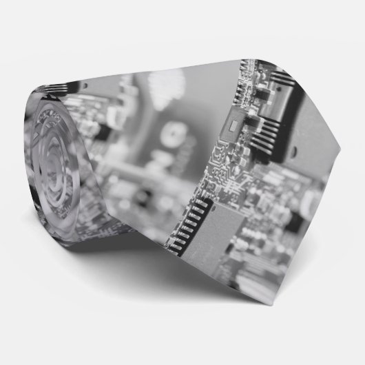 Computer's chip camouflage stropdas (Opgerold)