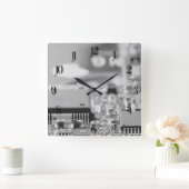 Computer's chip camouflage vierkante klok (Huis)