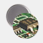 Computers Chips Circuits Magneet (Voorkant / Achterkant)
