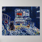 Computers en draden poster (Voorkant)