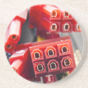 Computers-kabelconnector Zandsteen Onderzetter