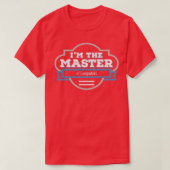 Computers Masters Degree Graduation Gift T-shirt (Design voorkant)