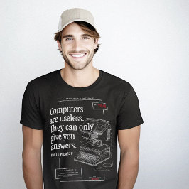 Computers Nutteloos Grappig Quote Patent Tekening T-shirt