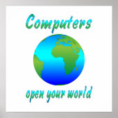 Computers openen werelden poster (Voorkant)