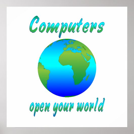 Computers openen werelden poster (Voorkant)