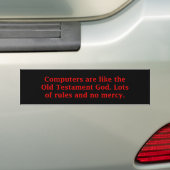 Computers Oude Testament Bumpersticker (Op auto)