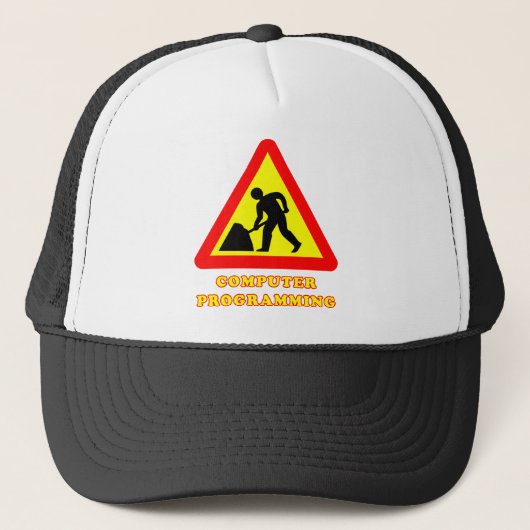 Computers programmeren Funny wegwijzer humor Trucker Pet (Voorkant)
