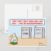 computers ruiken biologisch afbreekbaar briefkaart (Voorkant / Achterkant)