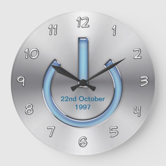 Computers Theme Wall Decor Clock Grote Klok (Voorkant)