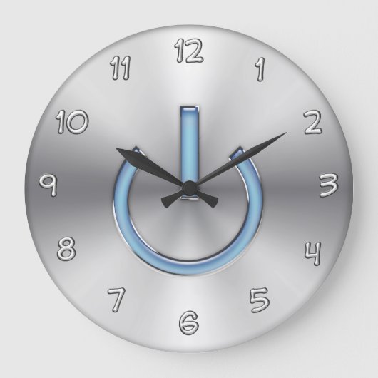 Computers Theme Wall Decor Clock Grote Klok (Voorkant)