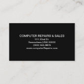 Computers Visitekaartje (Achterkant)
