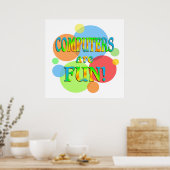 Computers zijn leuk poster (Keuken)