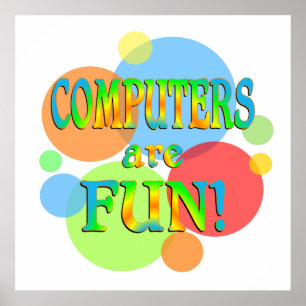Computers zijn leuk poster