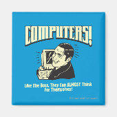 Computers: zoals de baas magneet (Voorkant)