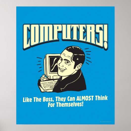 Computers: zoals de baas poster (Voorkant)