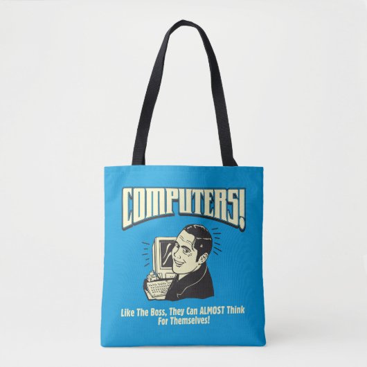 Computers: zoals de baas tote bag (Voorkant)