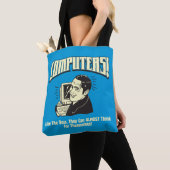 Computers: zoals de baas tote bag (Dichtbij)