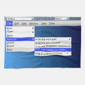 Computersarcasme. Theedoek (Horizontaal)