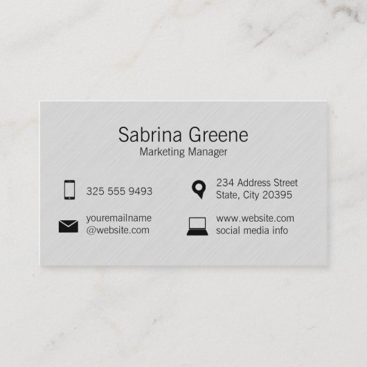 Computerscherm Digitale Logo Visitekaartje (Achterkant)