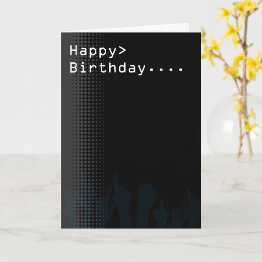 Computerscherm Feestthema Gelukkige Verjaardag Kaart (Gele Bloem)