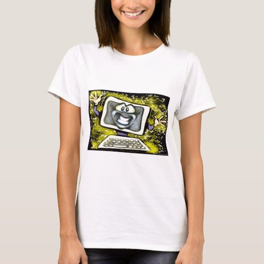 Computerschok T-shirt (Voorkant)