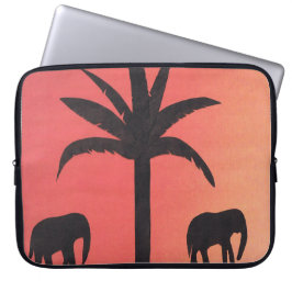 ComputerSleeve met ellefant design Laptop Sleeve