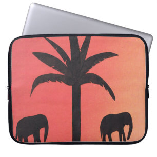 ComputerSleeve met ellefant design Laptop Sleeve
