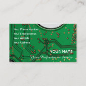 Computerspecialist en computerreparatiespecialist visitekaartje (Achterkant)