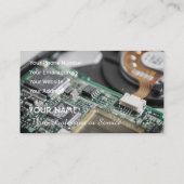 Computerspecialist en computerreparatiespecialist visitekaartje (Achterkant)