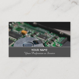 Computerspecialist en computerreparatiespecialist visitekaartje