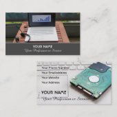 Computerspecialist en computerreparatiespecialist visitekaartje (Voorkant / Achterkant)