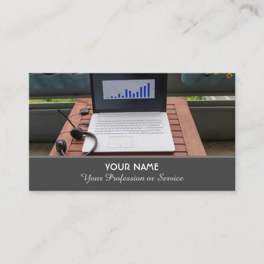 Computerspecialist en computerreparatiespecialist visitekaartje (Voorkant)