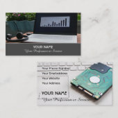 Computerspecialist en computerreparatiespecialist visitekaartje (Voorkant / Achterkant)