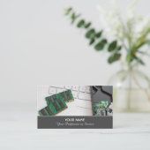 Computerspecialist en computerreparatiespecialist visitekaartje (Staand voorkant)