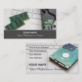 Computerspecialist en computerreparatiespecialist visitekaartje (Voorkant / Achterkant)