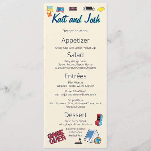 Computerspel Huwelijk Menu (Voorkant)