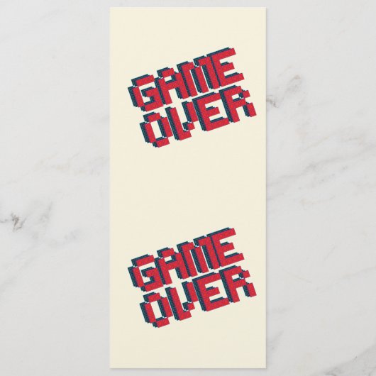 Computerspel Huwelijk Menu (Achterkant)