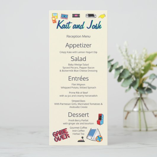 Computerspel Huwelijk Menu (Staand voorkant)