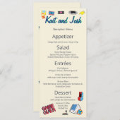 Computerspel Huwelijk Menu (Voorkant / Achterkant)