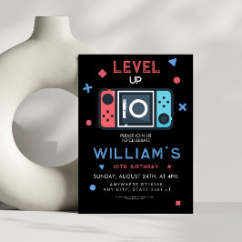 Computerspel Level up 10e verjaardag Kaart