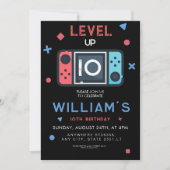 Computerspel Level up 10e verjaardag Kaart (Voorkant)