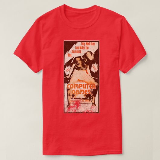 Computerspellen Retro Cult Film T-shirt (Design voorkant)